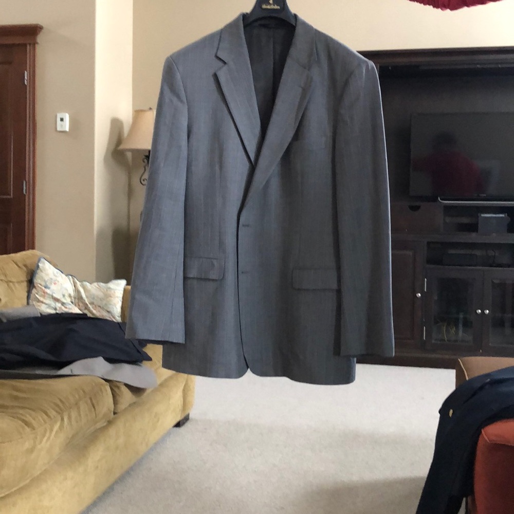 Grey suit coat.  Brooks Brothers 46 long